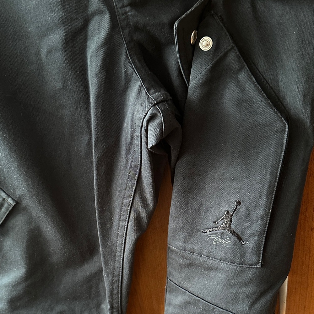 Jordan Black Embroidered Jumpman Sleeve Jacket